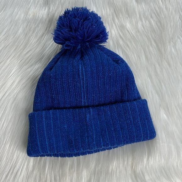 New York Giants Blue Logo Beanie Hat - Picture 3 of 4